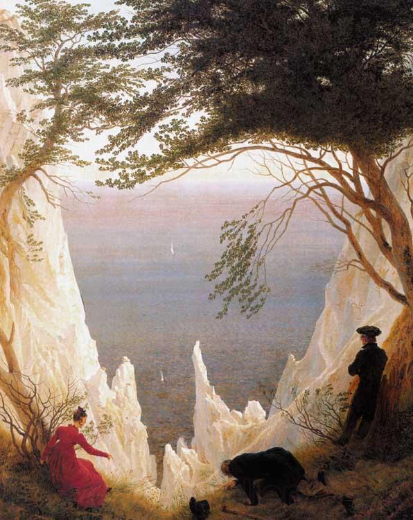 Caspar David Friedrich Chalk Cliffs on Rugen (mk09) Germany oil painting art